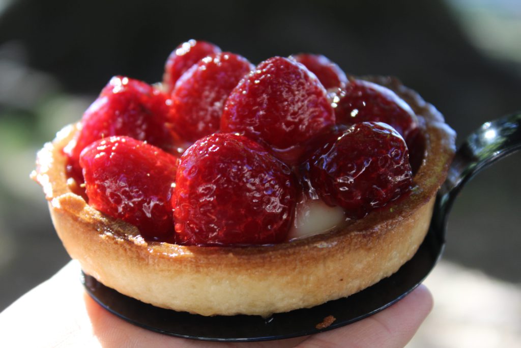 tartelette aux framboises