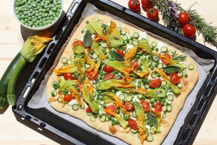 focaccia con verdure estive