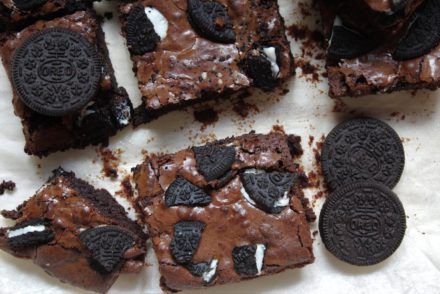 brownies agli oreo e sciroppo d'acero