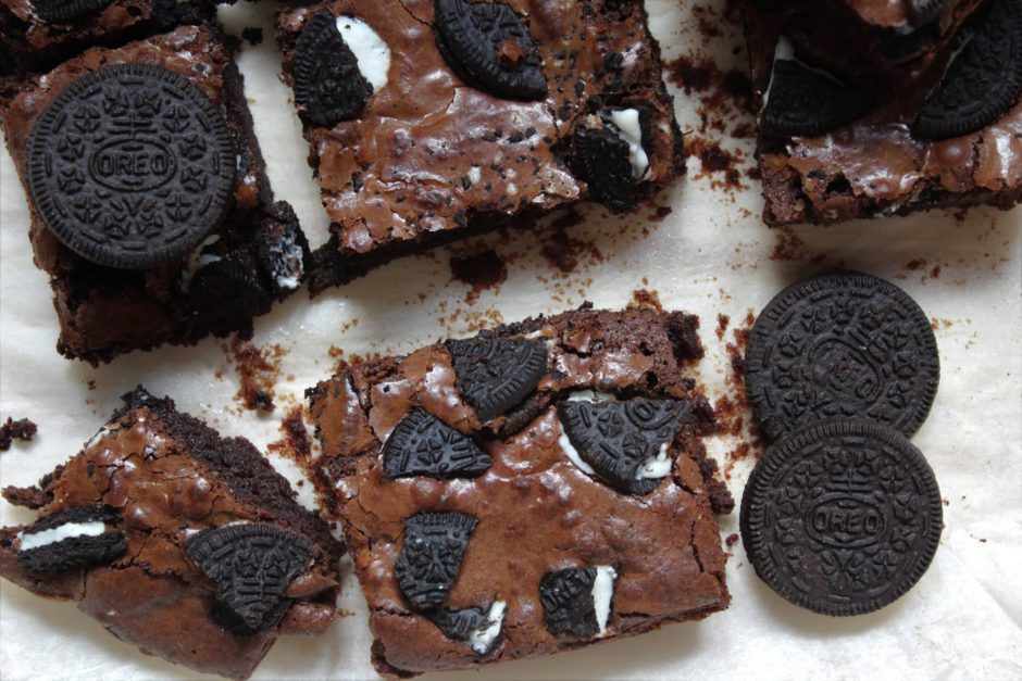 brownies agli oreo e sciroppo d'acero