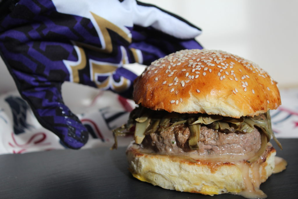 hamburger con carciofi