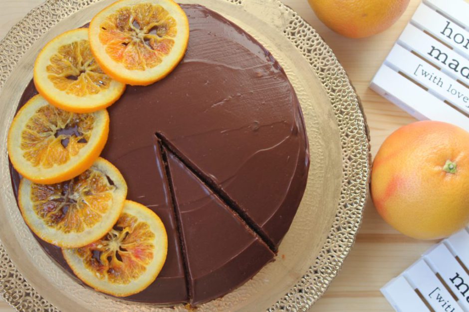 Torta al cioccolato e marmellata di arance