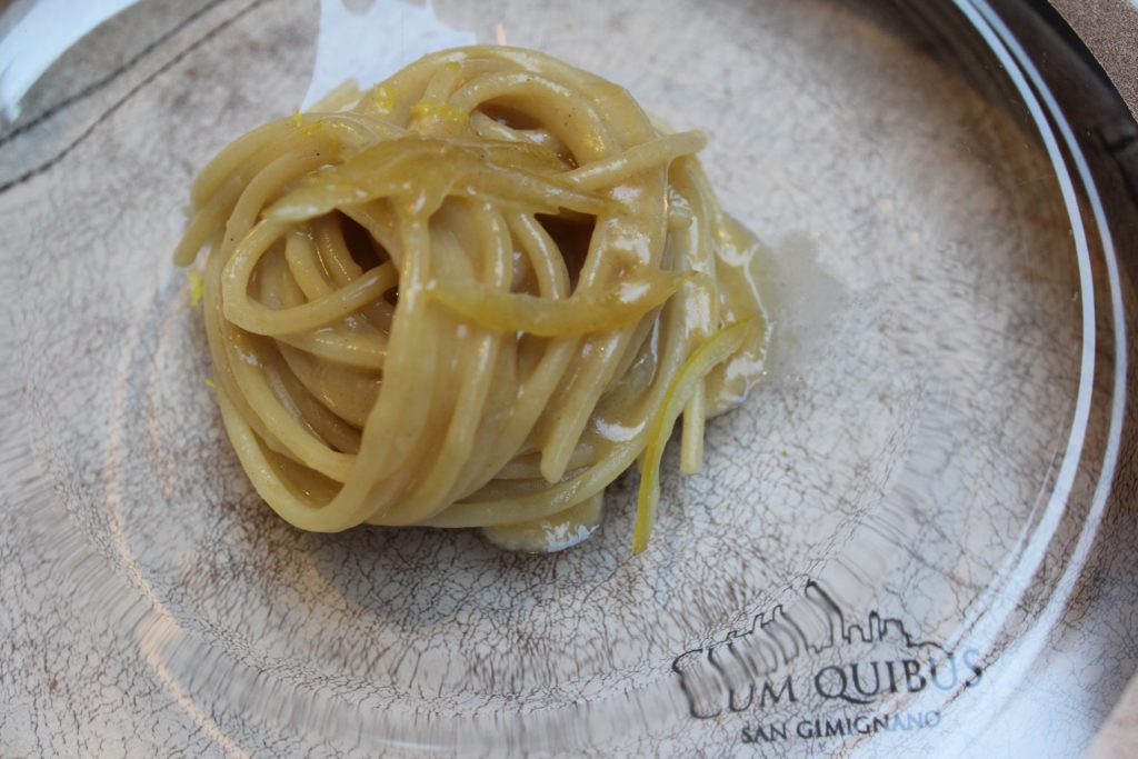 spaghetto mancini con burro e dashi