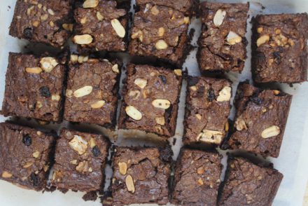 brownies con frutta secca