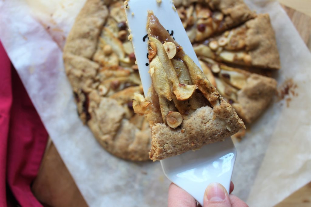 fetta di galette rustica alle mele