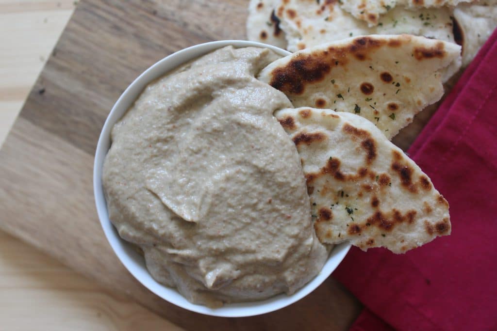 babaganoush e pane naan