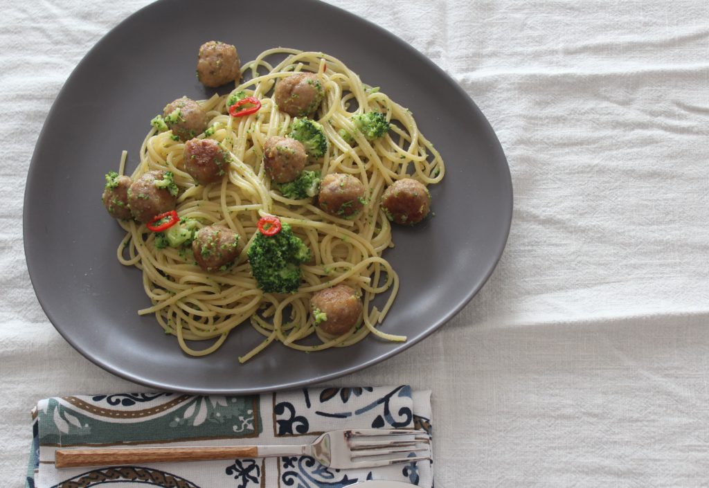 spaghetti con le polpette