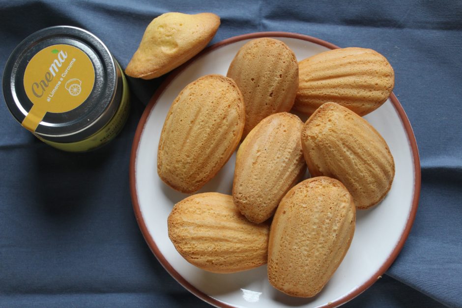 madeleine al limone e mandorle