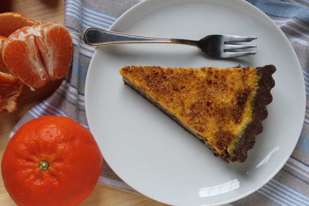 crostata creme brulée alle clementine