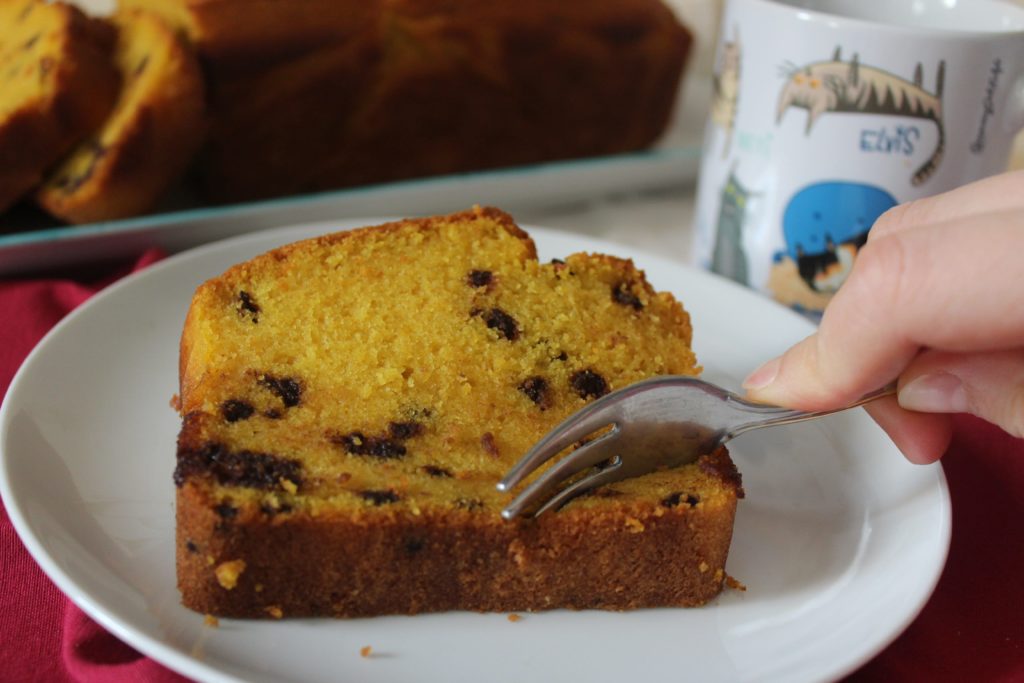 fetta di plumcake alla zucca