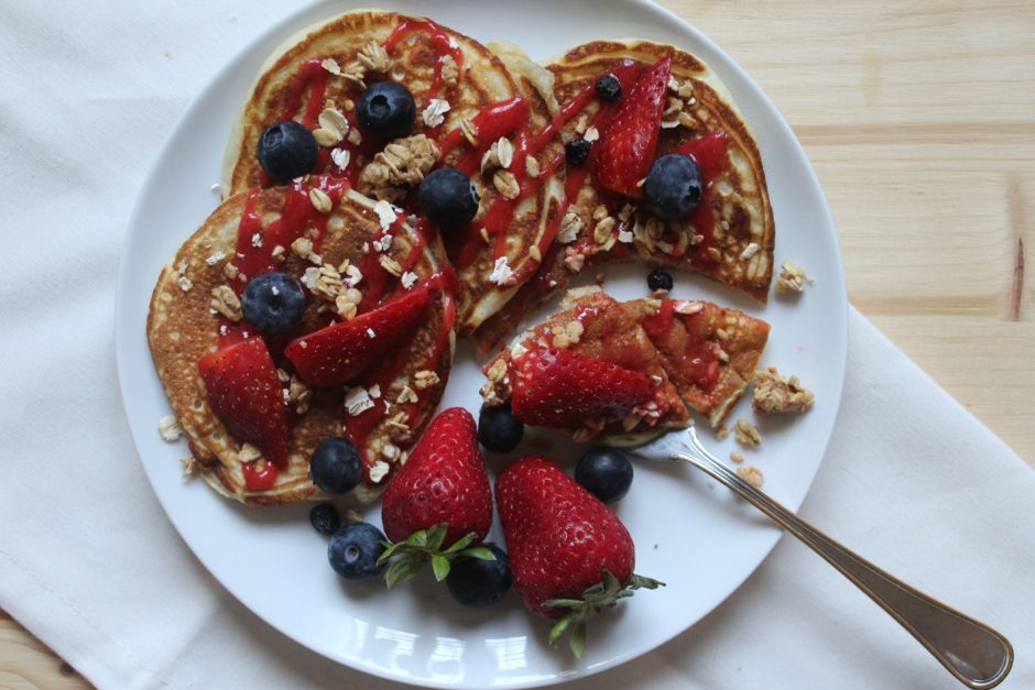 pancakes soffici di soli albumi