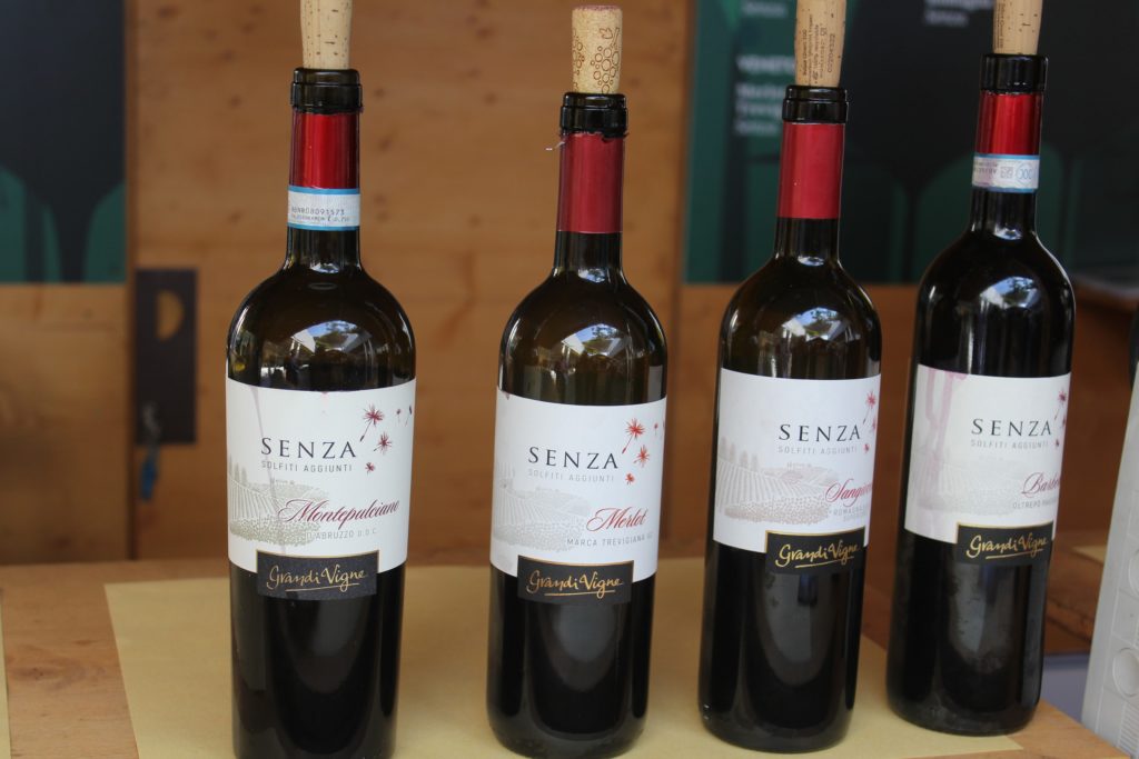 vini italiani senza solfiti