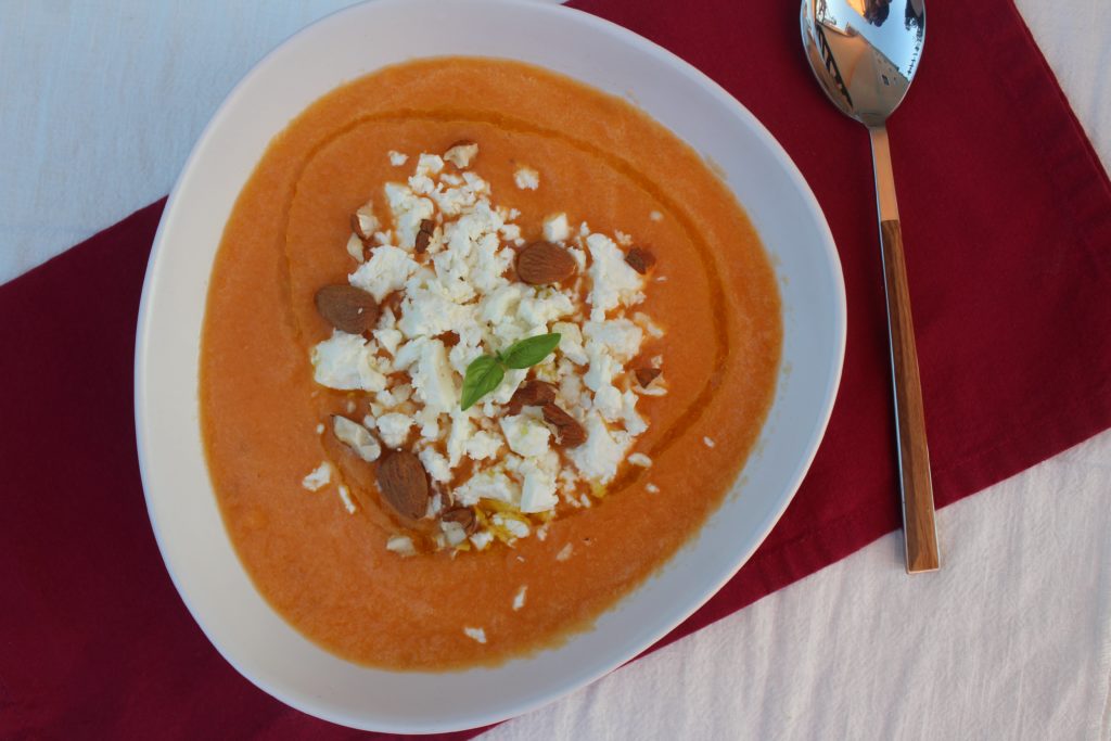 gazpacho di melone e feta