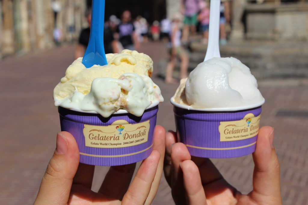 gelateria dondoli a san gimignano