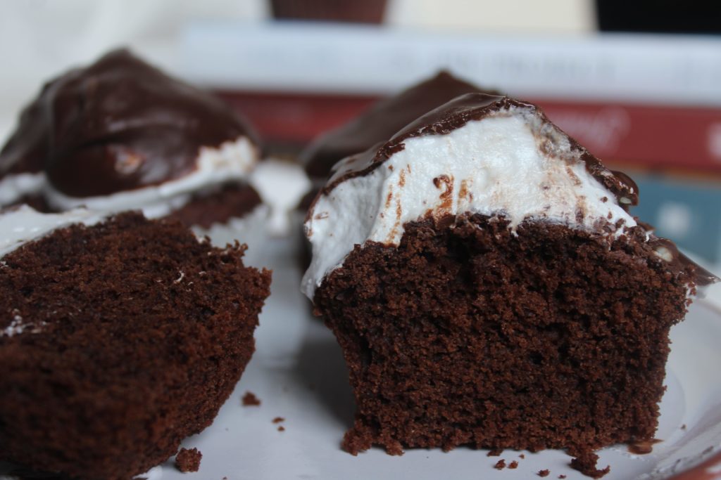 hi hat cupcake al cioccolato con meringa
