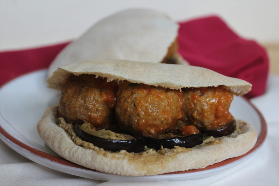 pita con polpette