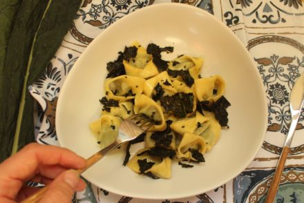 tortelli ripieni di cavolo nero