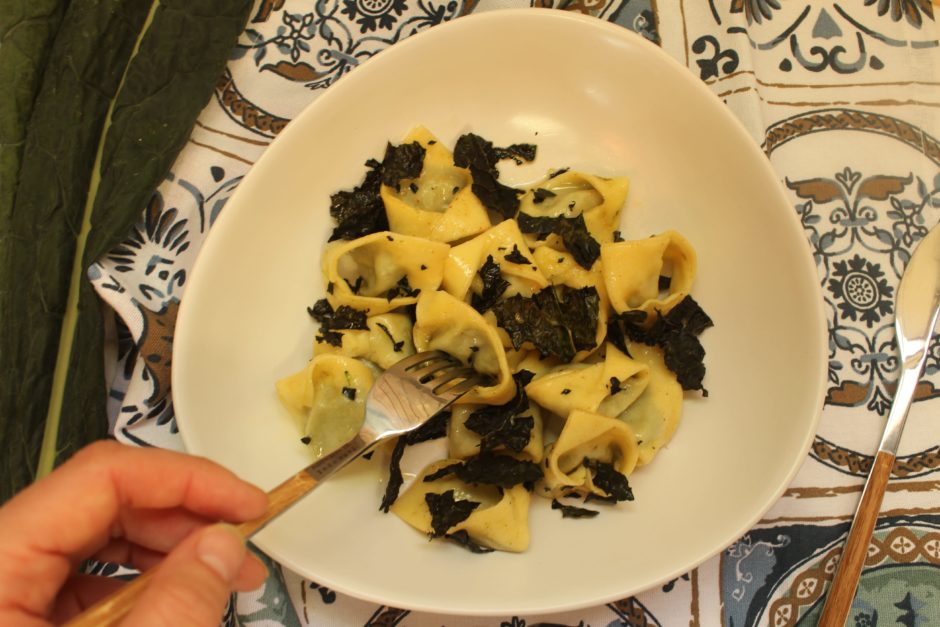 tortelli ripieni di cavolo nero