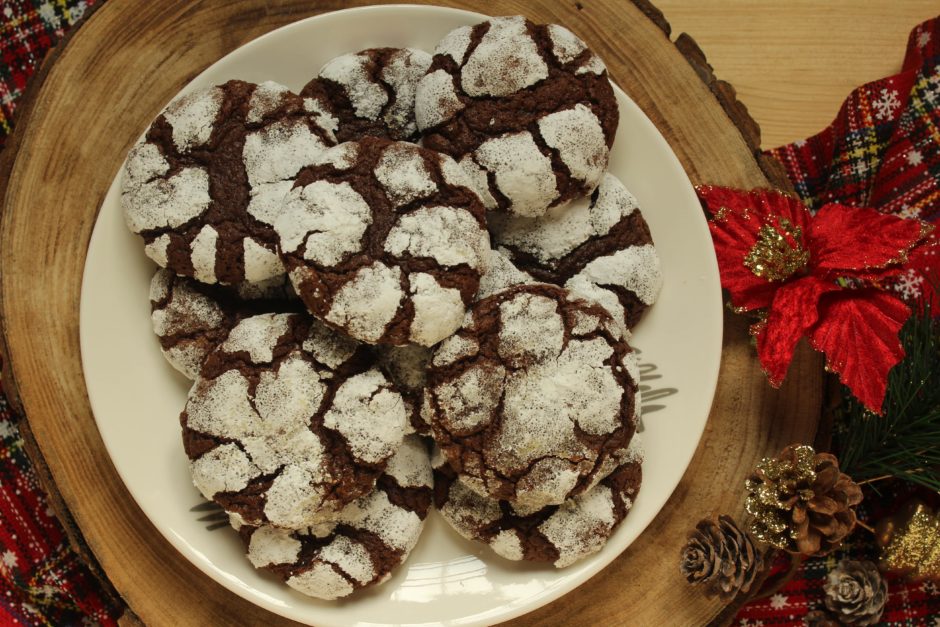 crinkle cookies al cioccolato