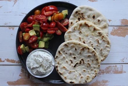 focaccine morbide con insalata