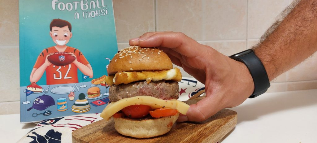 hamburger scamorza e mozzarella fritta