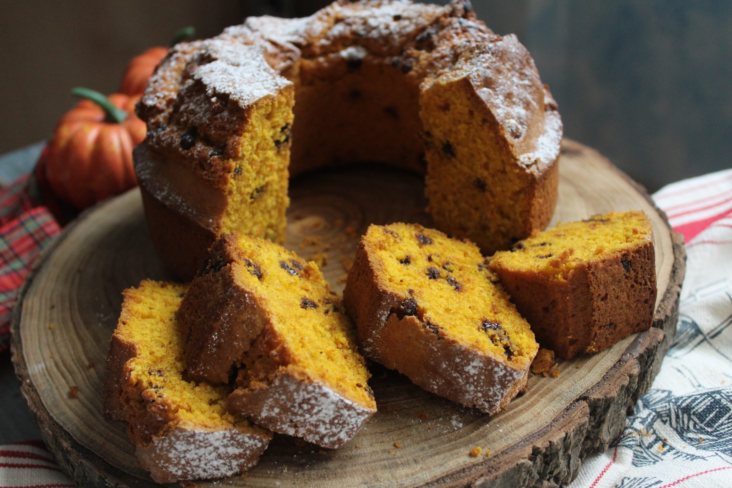 ciambella alla zucca e cioccolato